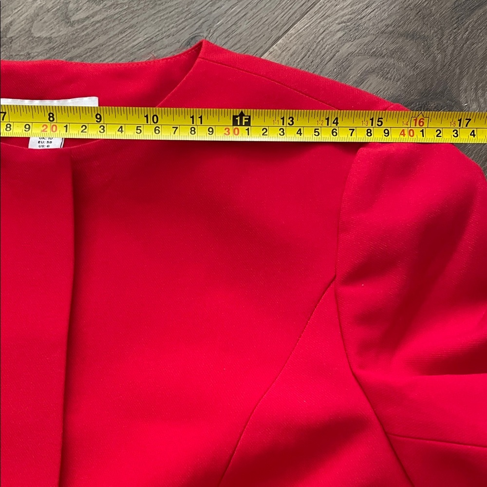 Aligne Red Daphne Waisted Blazer Jacket – Size 6 – NWT New - Picture 12 of 12